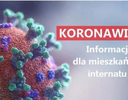 Zasady zakwaterowania w internacie ZSOiS w dniu 31 sierpnia 2020r.
